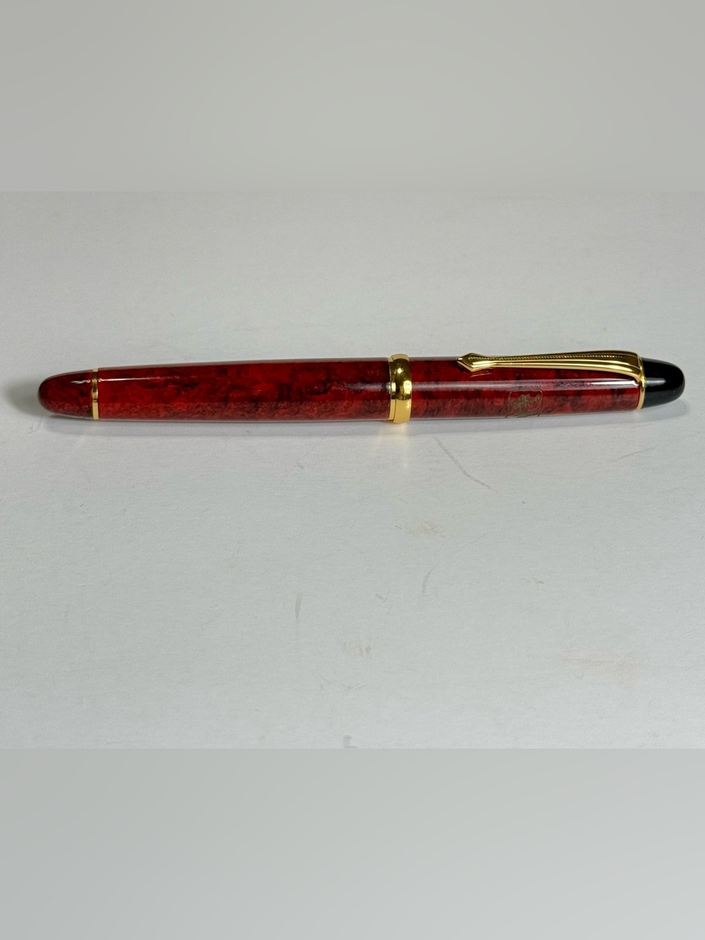 Vintage Waterman Phileas Rollerball Pen Red Marble GT Dr Pepper 7Up Promo France